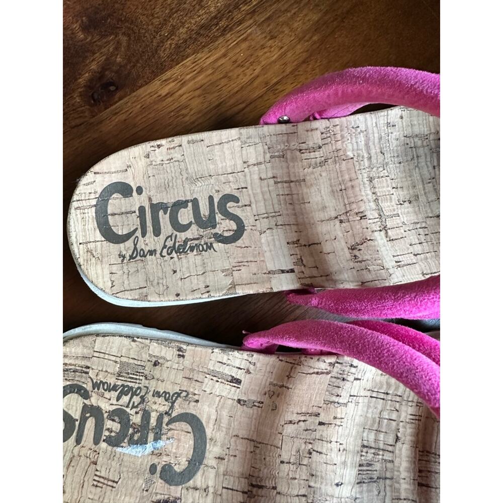 Circus by Sam Edelman Narina Pink Platform Sandals Lug Sole Size 8 Barbiecore - Picture 5 of 8